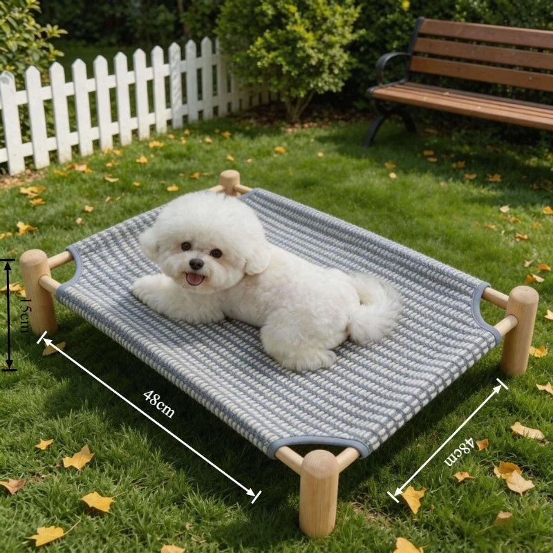 Wooden Frame Elevated Dog Bed
