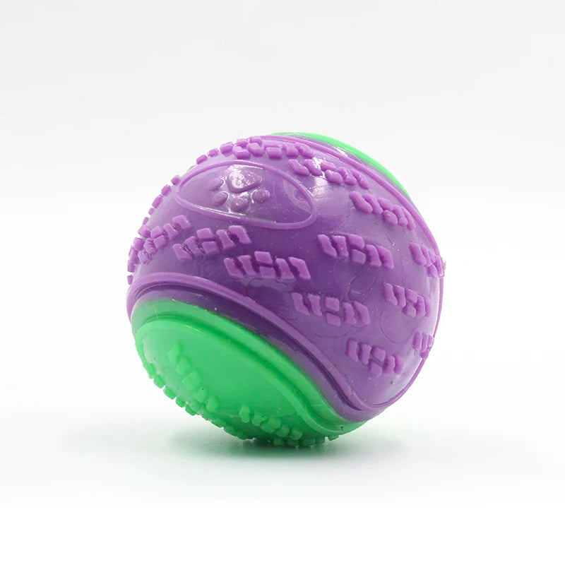 Dogs Teeth Cleaning Bite Resistance Squeaky Dog Ball