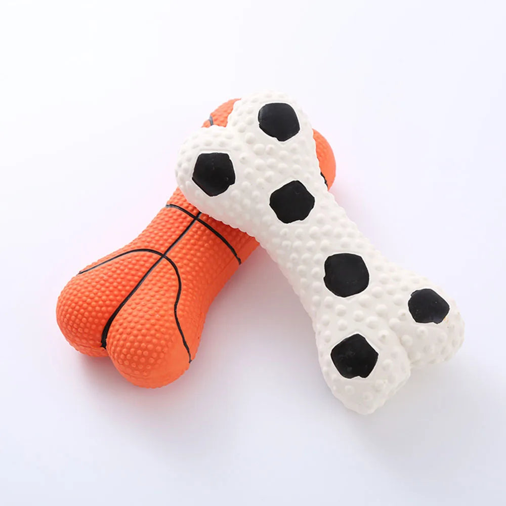 Dog Toy Set: Squeaky Bone