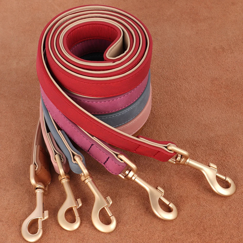 4ft Dog PU Leather Lead