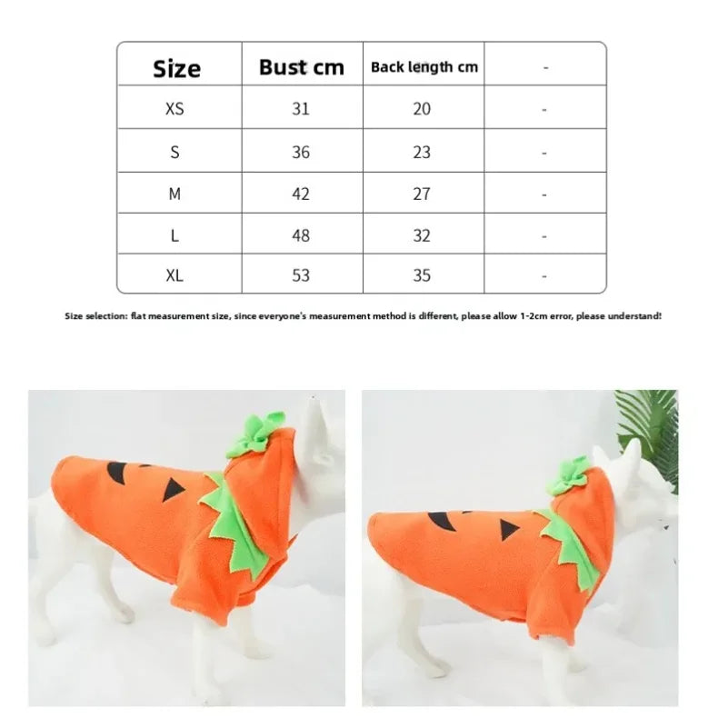Halloween Pumpkin Pet Costume 🐶🐱