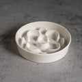 PawHaus Elevated Slow Feeder Bowl – Ceramic Maze Bowl for Dogs & Cats