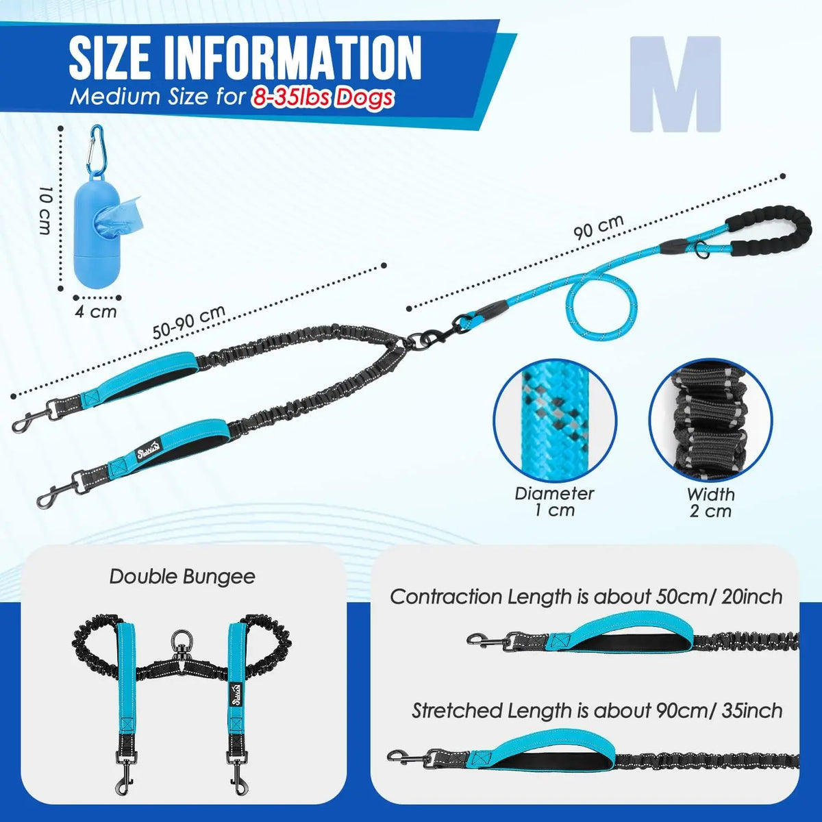No Tangle Double Dog Lead