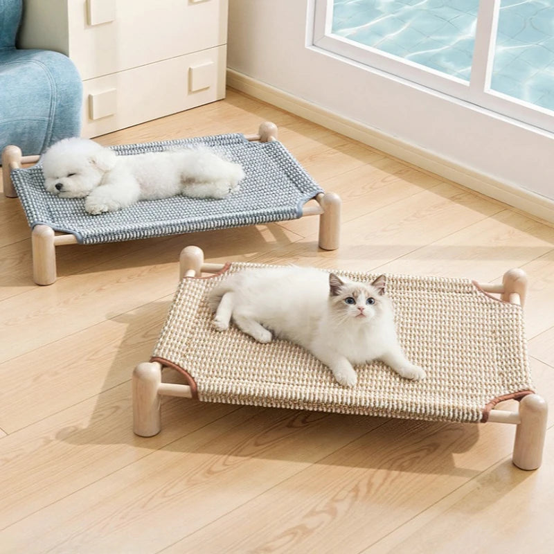 Wooden Frame Elevated Dog Bed