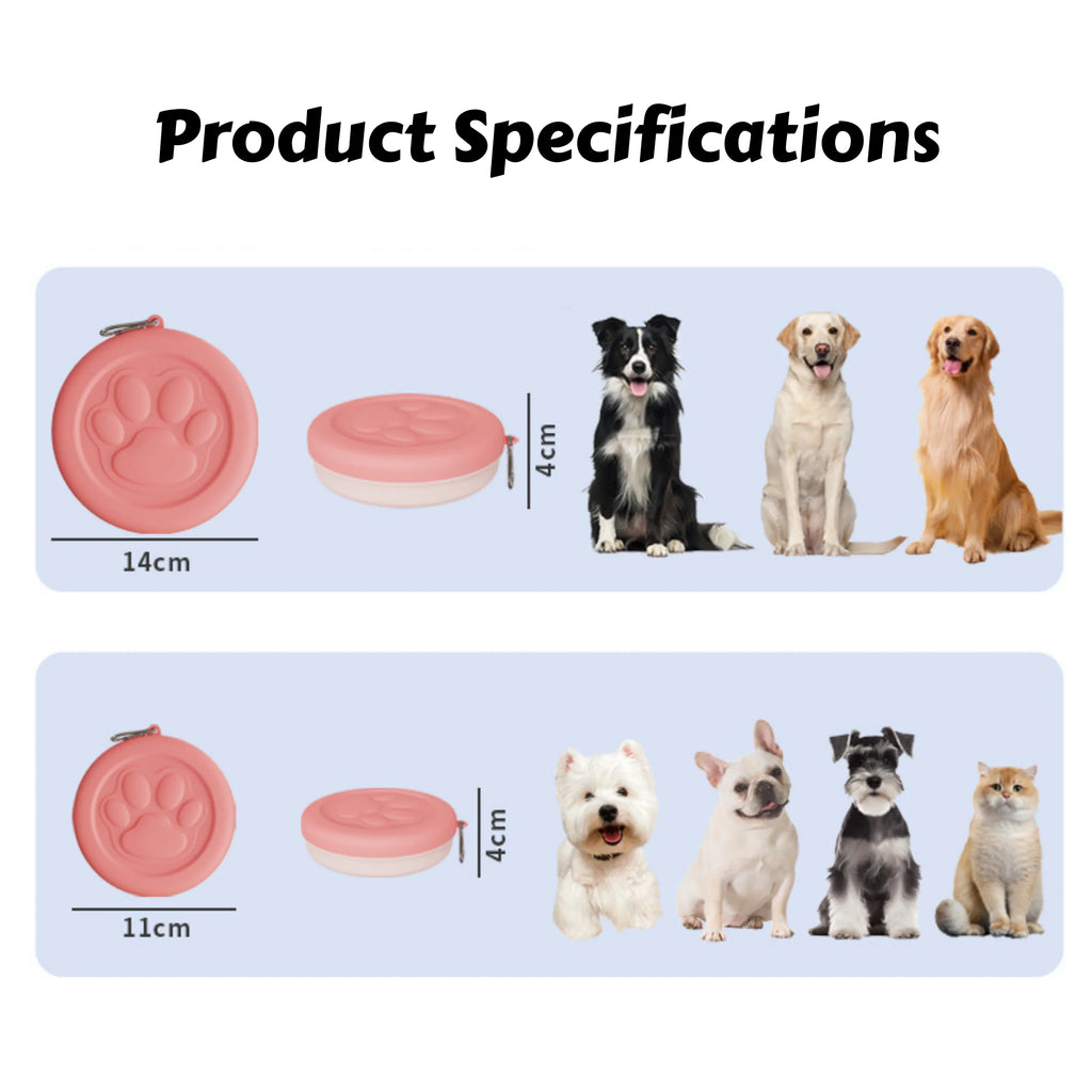 2-in-1 Portable Dog Travel Bowl – Food & Water