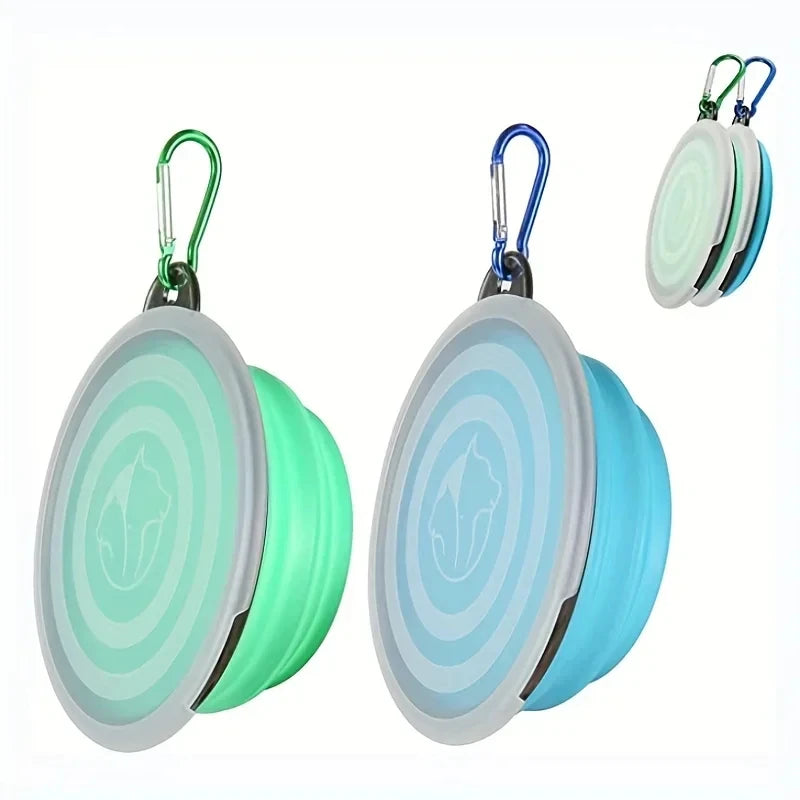 Portable Silicone Dog Travel Bowl – Food & Water