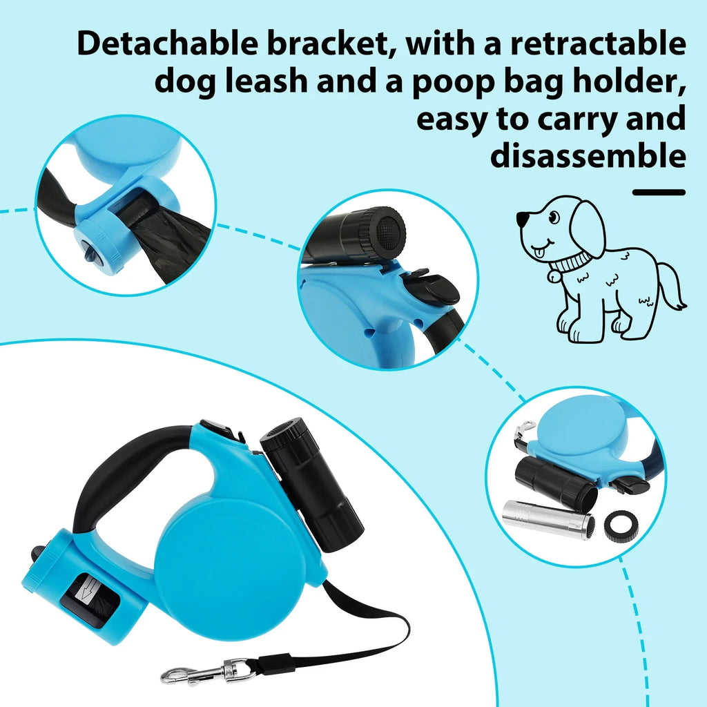 LED Retractable Dog Leash 4m