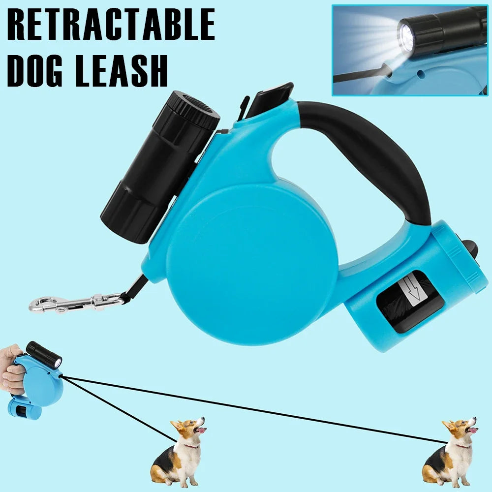 LED Retractable Dog Leash 4m