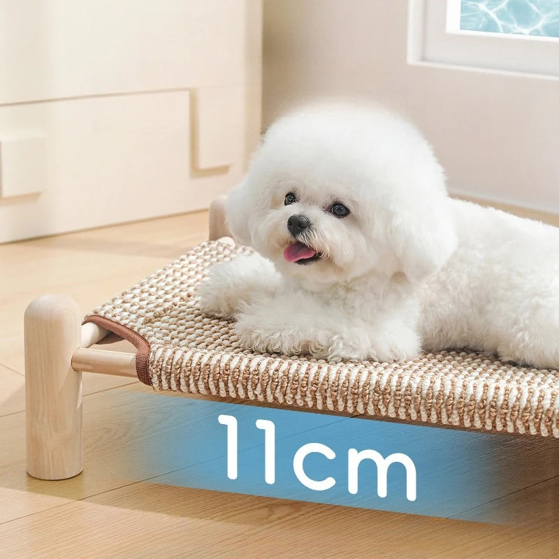Wooden Frame Elevated Dog Bed