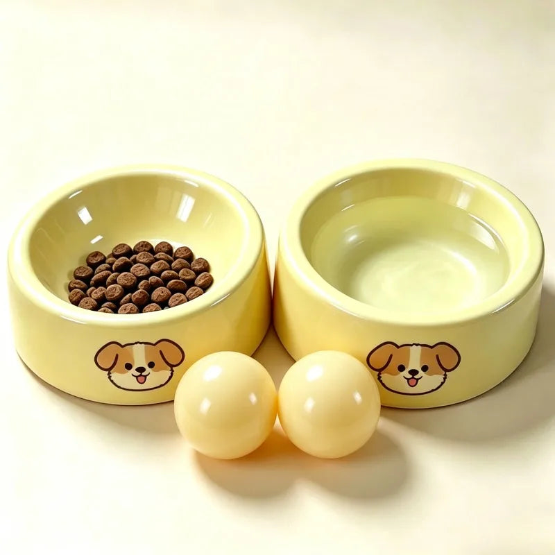 Non-Slip Pet Food & Water Bowl – Anti-Tip Design