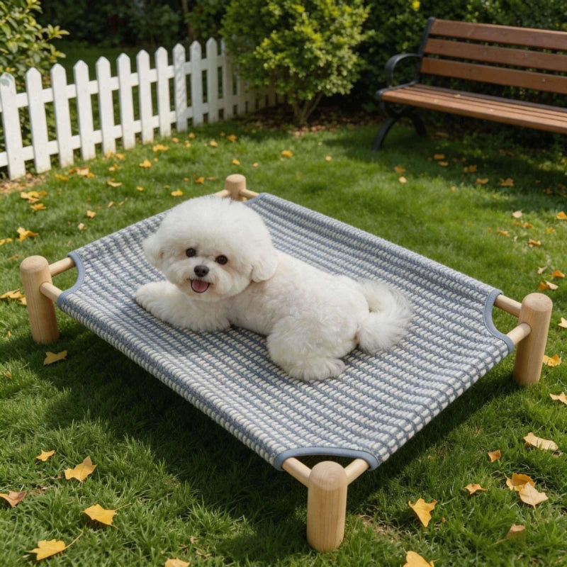 Wooden Frame Elevated Dog Bed