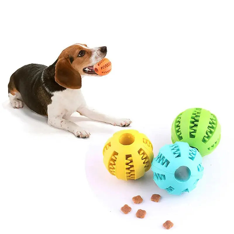Pet Food Treat Feeder Chew Tooth Cleaning Ball