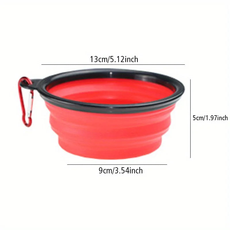 Portable Silicone Dog Travel Bowl – Food & Water