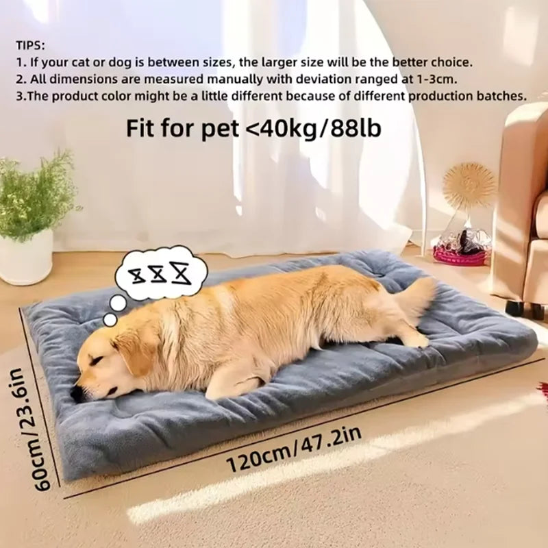 Extra Large Plush Dog Bed – Soft Thickened Pet Mat