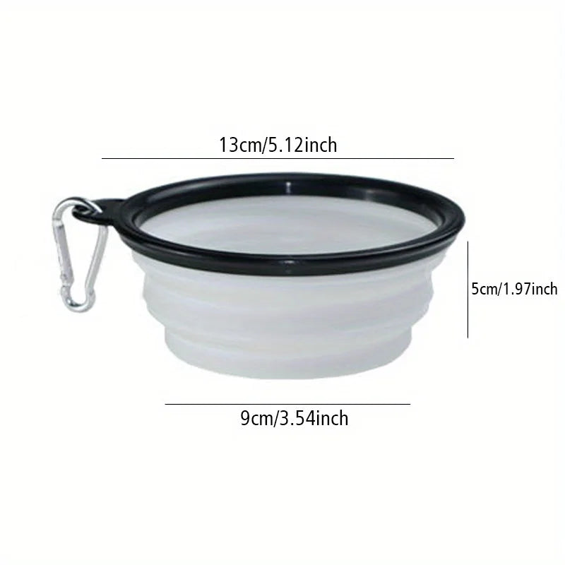 Portable Silicone Dog Travel Bowl – Food & Water