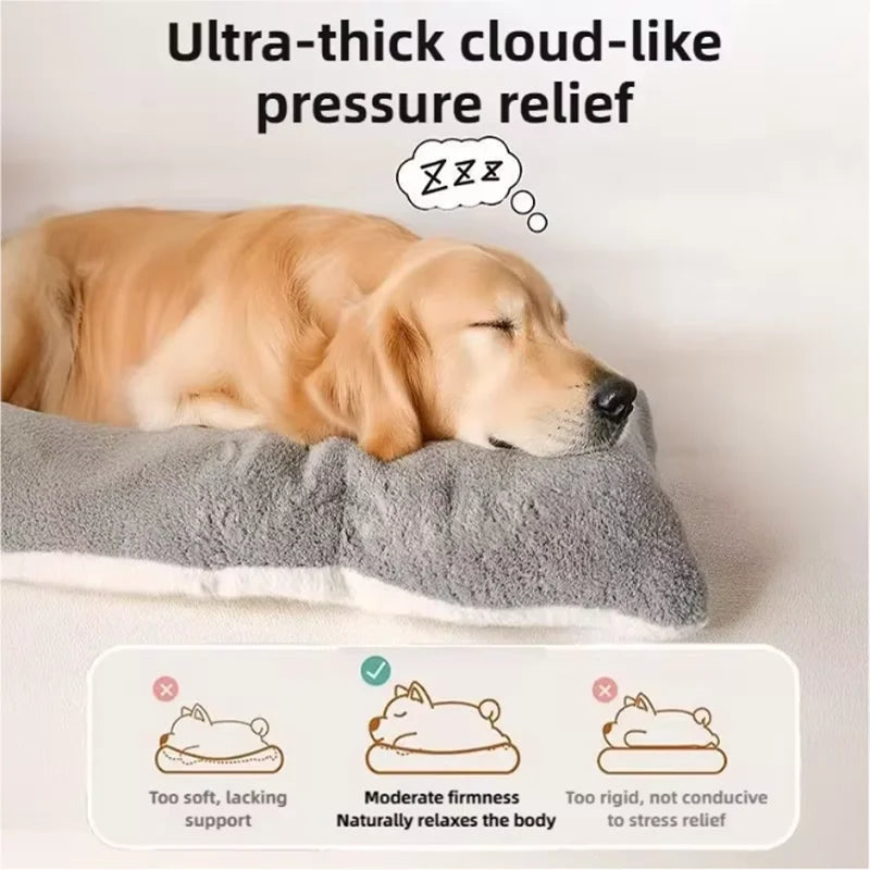 Extra Large Plush Dog Bed – Soft Thickened Pet Mat
