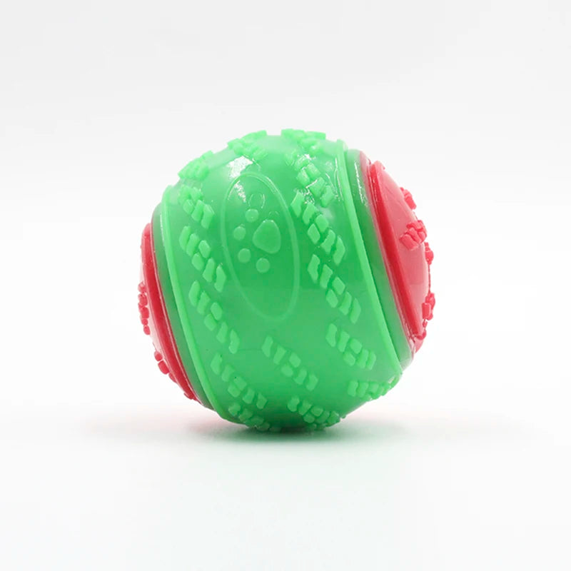 Dogs Teeth Cleaning Bite Resistance Squeaky Dog Ball