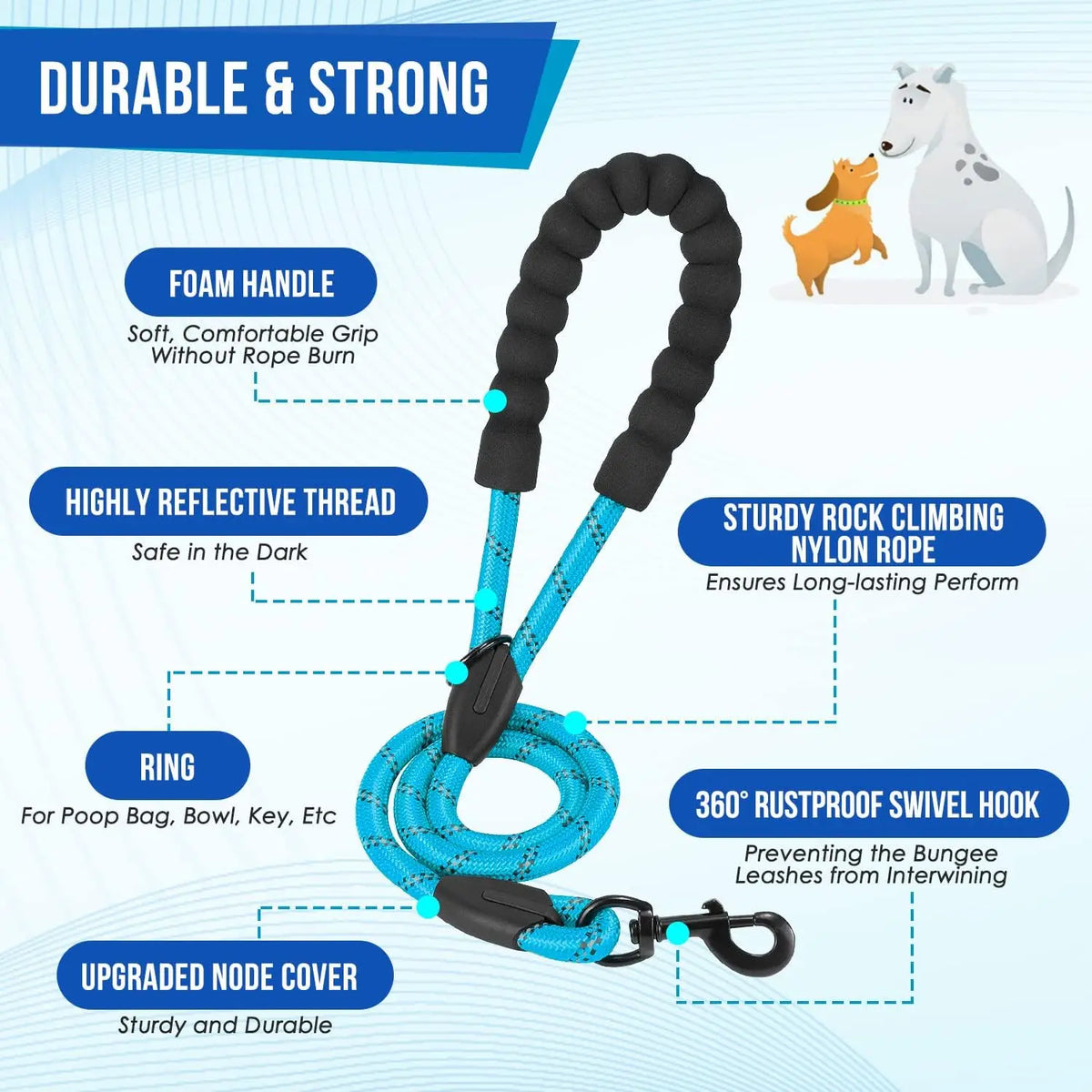 No Tangle Double Dog Lead