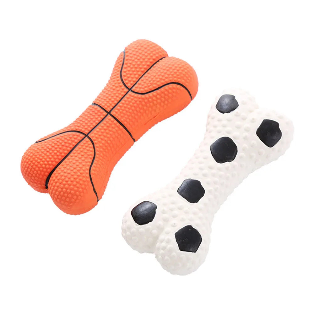 Dog Toy Set: Squeaky Bone
