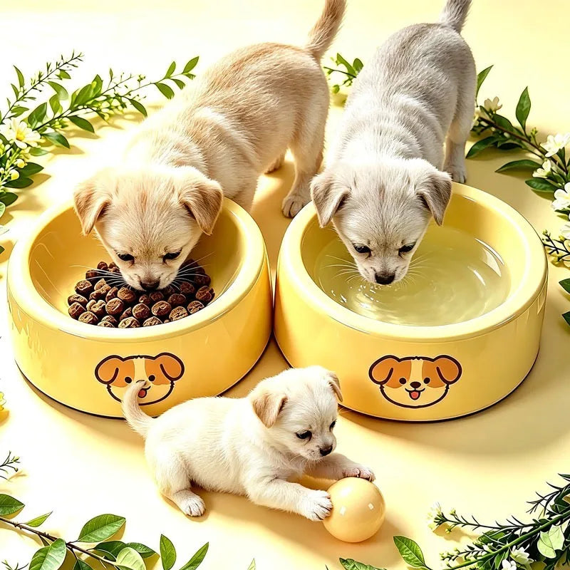 Non-Slip Pet Food & Water Bowl – Anti-Tip Design