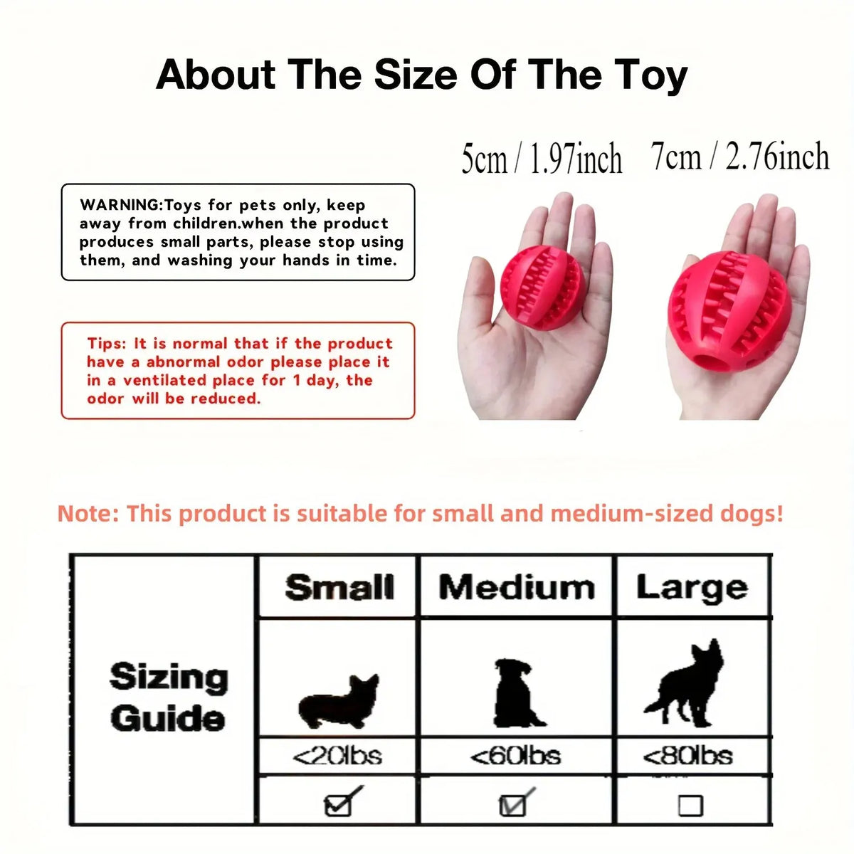 Pet Food Treat Feeder Chew Tooth Cleaning Ball