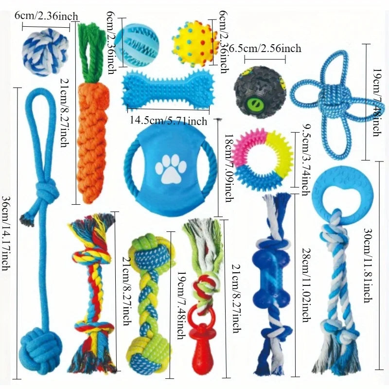 15PCS Dog Toys
