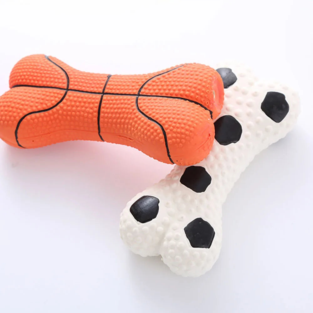 Dog Toy Set: Squeaky Bone