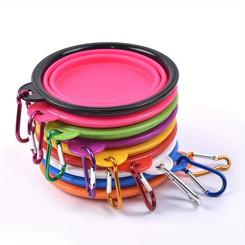 Portable Silicone Dog Travel Bowl – Food & Water