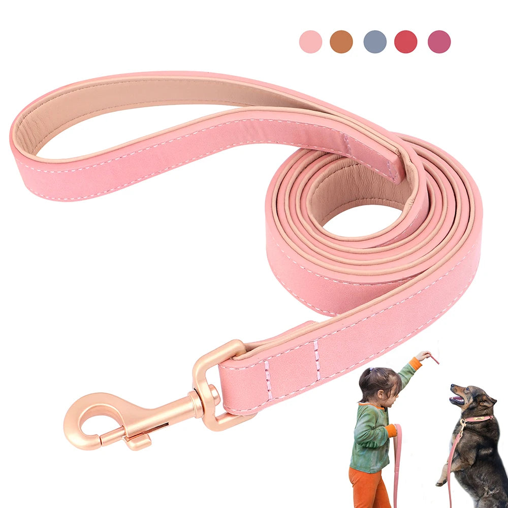 4ft Dog PU Leather Lead