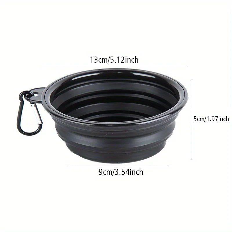 Portable Silicone Dog Travel Bowl – Food & Water