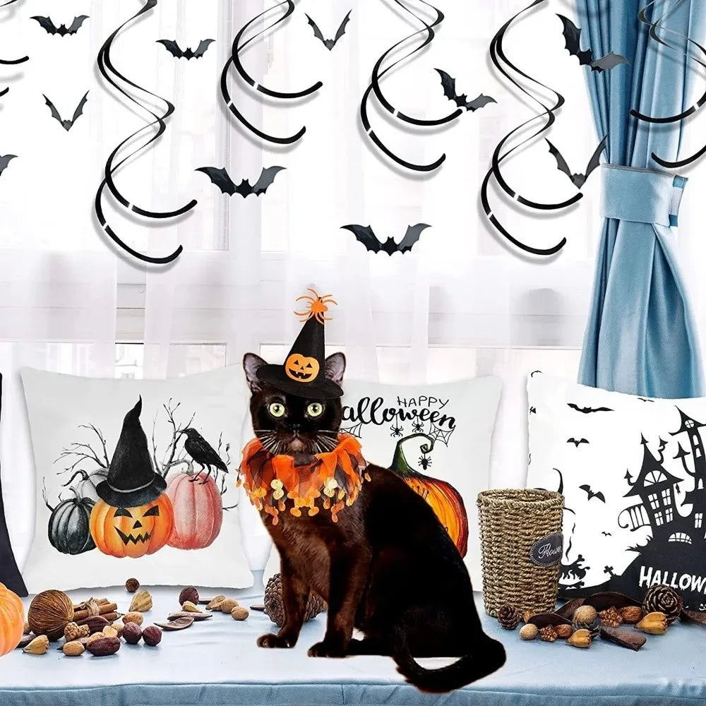 Pumpkin Halloween Cat Costume 🐱